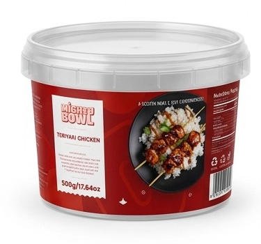 Mighty Bowl Teriyaki Chicken takeaway tub